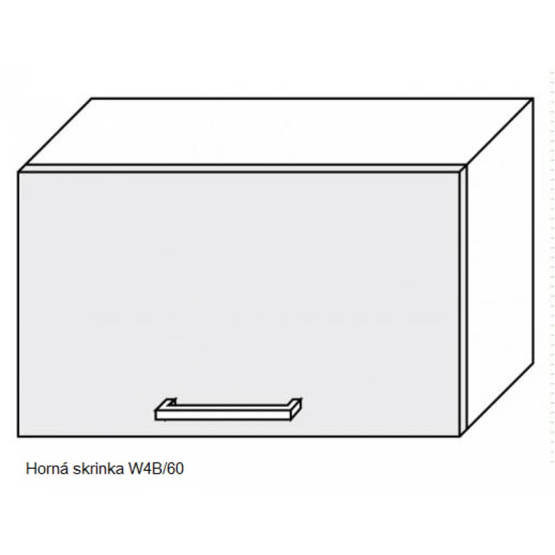 ArtExt Kuchynská linka Brerra - mat Kuchyňa: Horná skrinka W4B/60 / (ŠxVxH) 60 x 36 x 32,5 cm