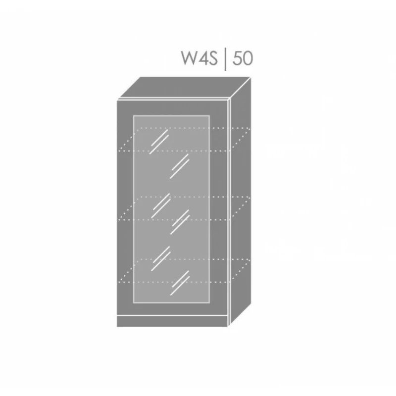 ArtExt Kuchynská linka Brerra - mat Kuchyňa: Horná skrinka W4S/50 / (ŠxVxH) 50 x 96 x 32,5 cm