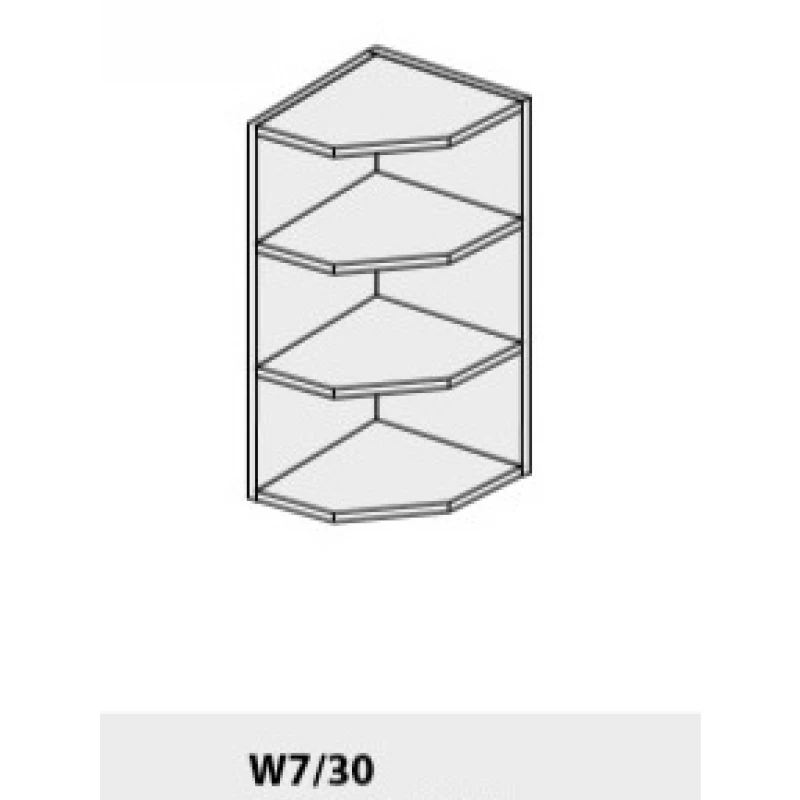 ArtExt Kuchynská linka Brerra - mat Kuchyňa: Horná skrinka W7/30 / (ŠxVxH) 30 x 72 x 32,5 cm