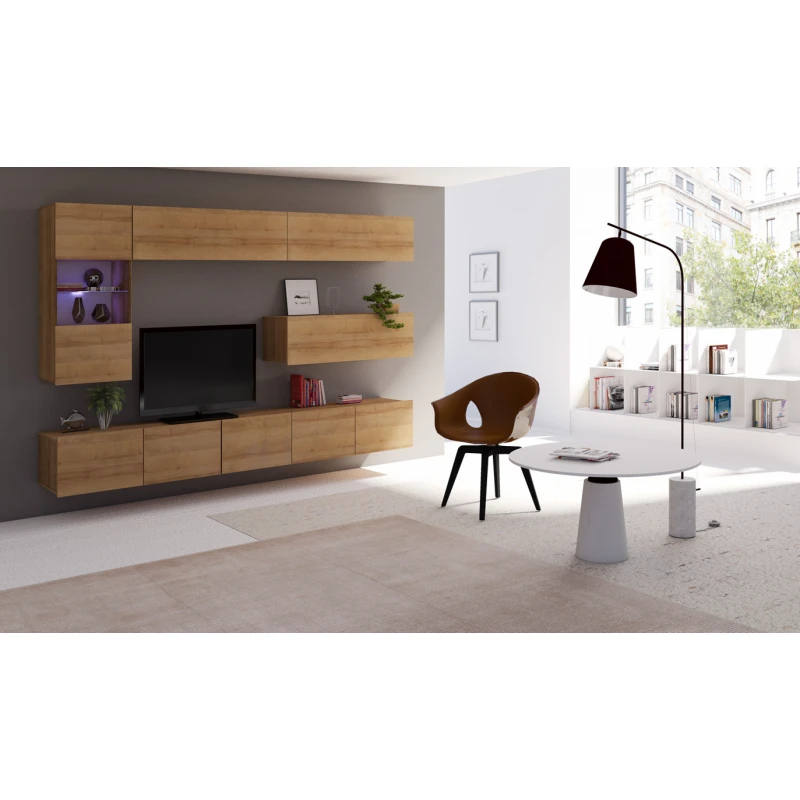 ArtGiB Obývacia stena CALABRINI IV FARBA: DUB ZLATÝ