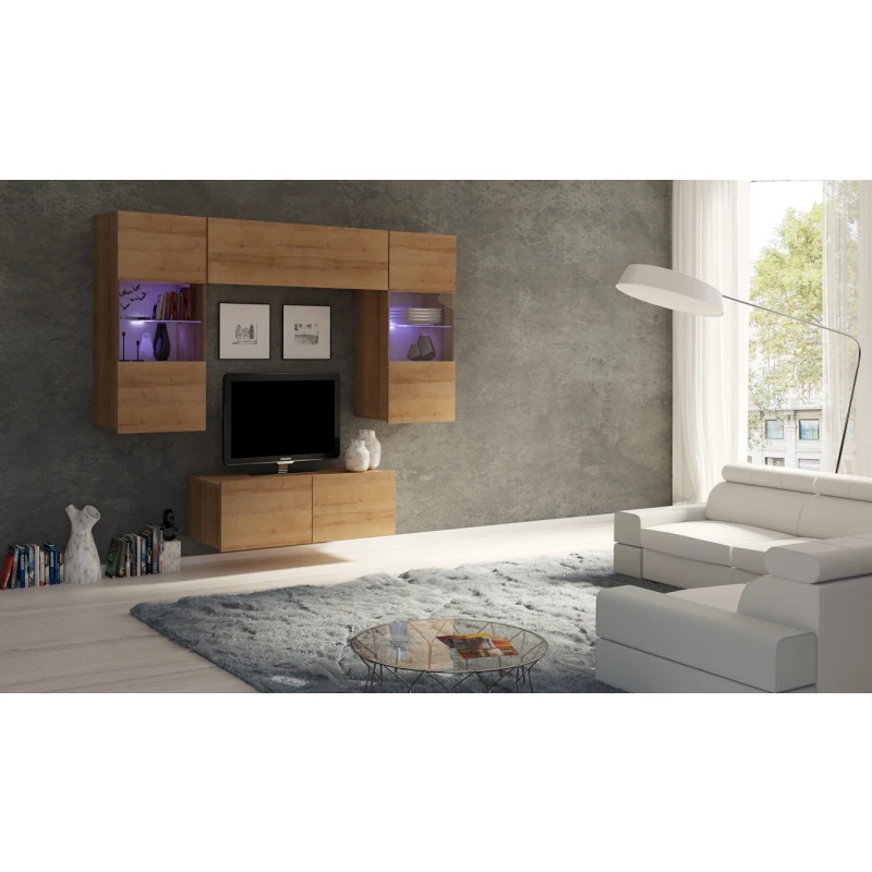 ArtGiB Obývacia stena CALABRINI X Farba: Dub zlatý