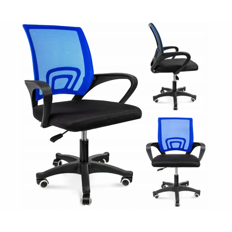 ArtJum Kancelárske kreslo JUPI | čierna podnož / modrá