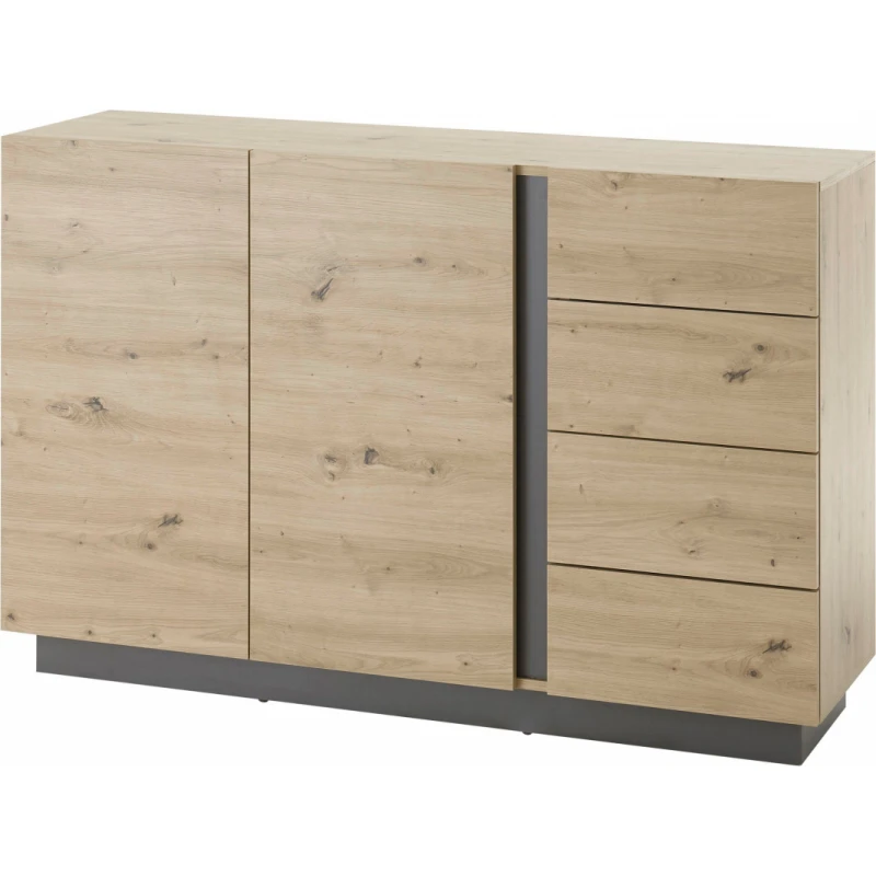 ArtLas Komoda ARTENS 138 2D4S FARBA: dub artisan / grafit