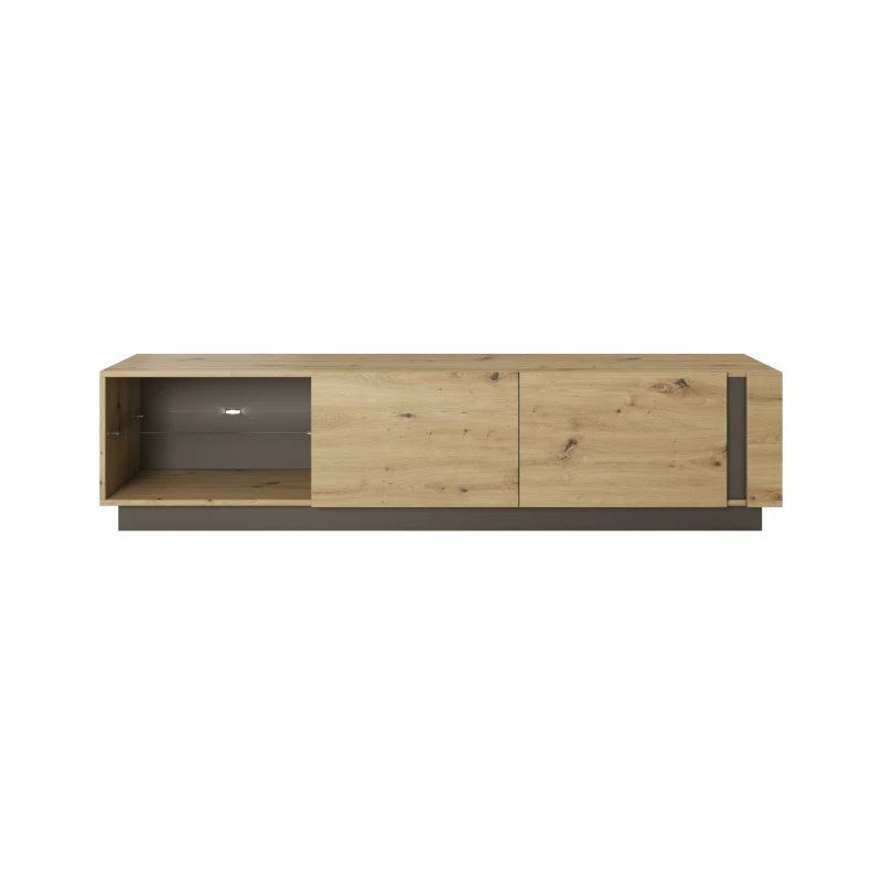 ArtLas RTV stolík ARTENS 187 + LED FARBA: dub artisan / grafit
