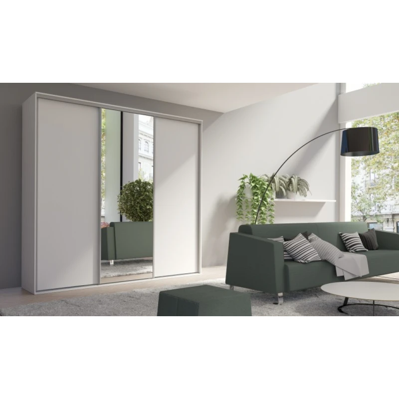 ArtMadex Šatníková skriňa GRANDE 277 so zrkadlom Farba: Biela, Prevedenie: Grande 277 s 1 zrkadlom