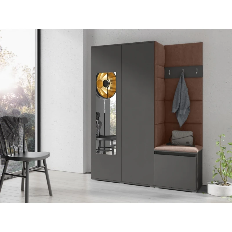 ArtPK Predsieň EMI 11 | sivá so zrkadlom farebné prevedenie: Trinity 07