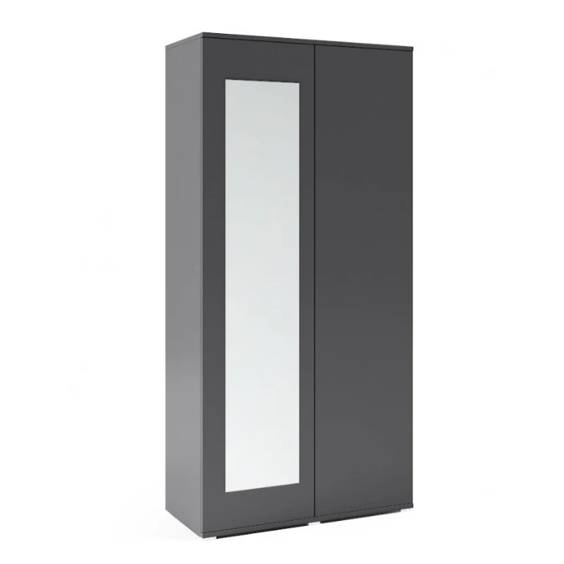 ArtPK Šatníková skriňa AMELIA 90 farebné prevedenie: Grafit so zrkadlom