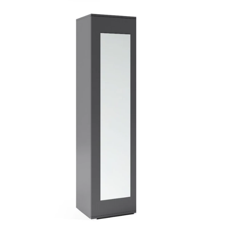 ArtPK Šatníková skriňa AVA 45 farebné prevedenie: Grafit so zrkadlom