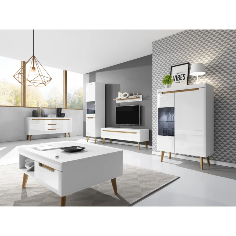 ArtPS Obývacia stena FJORD Farba: Biela