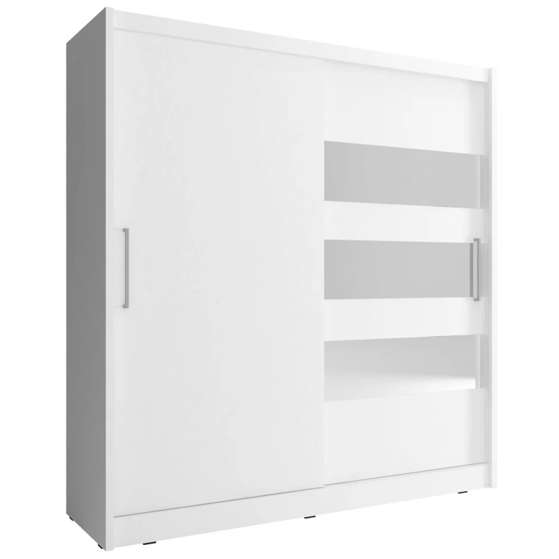 ArtPS Šatníková skriňa JAMIE III 180 FARBA: Biela