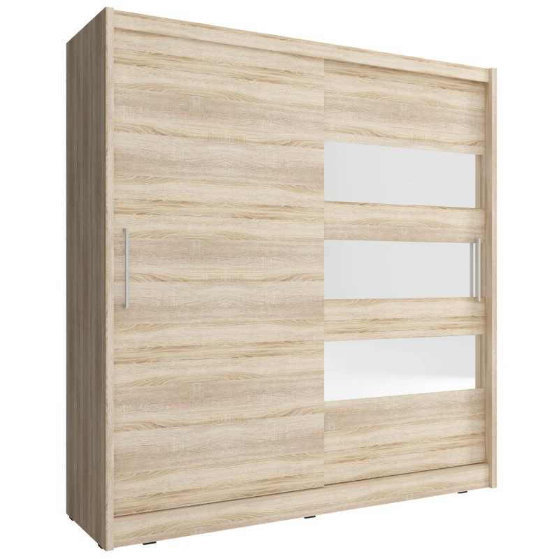 ArtPS Šatníková skriňa JAMIE III 200 Farba: dub sonoma