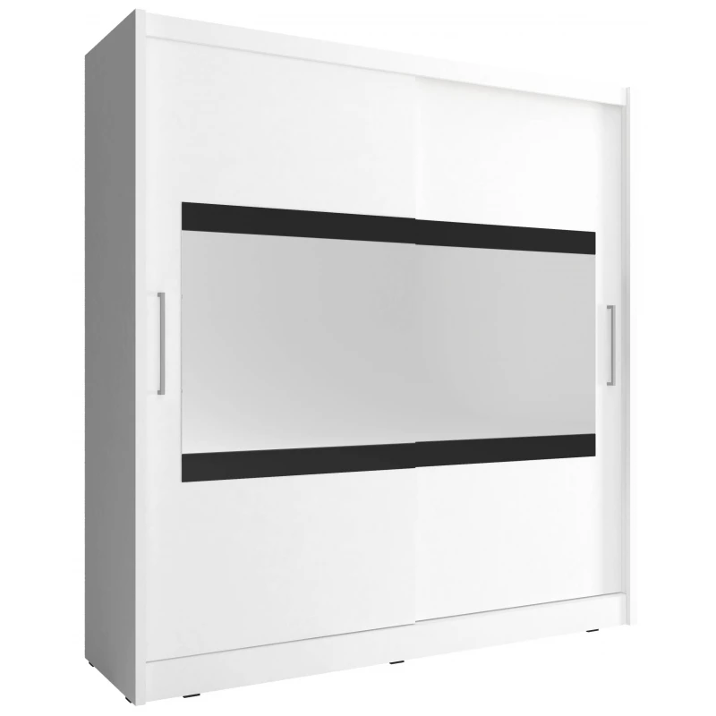 ArtPS Šatníková skriňa JAMIE IV 180 FARBA: Biela