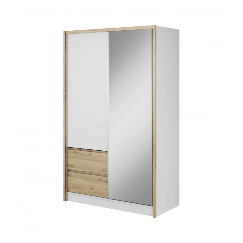 ArtPS Šatníková skriňa RHEA 130 Farba: biela/dub artisan
