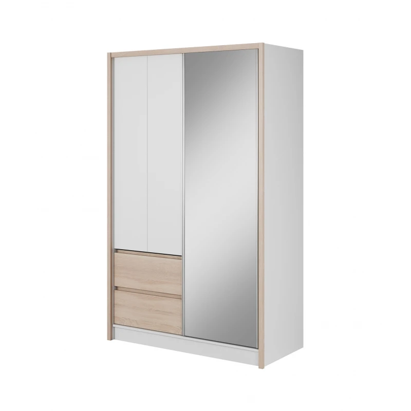ArtPS Šatníková skriňa RHEA 130 Farba: Biela/dub sonoma