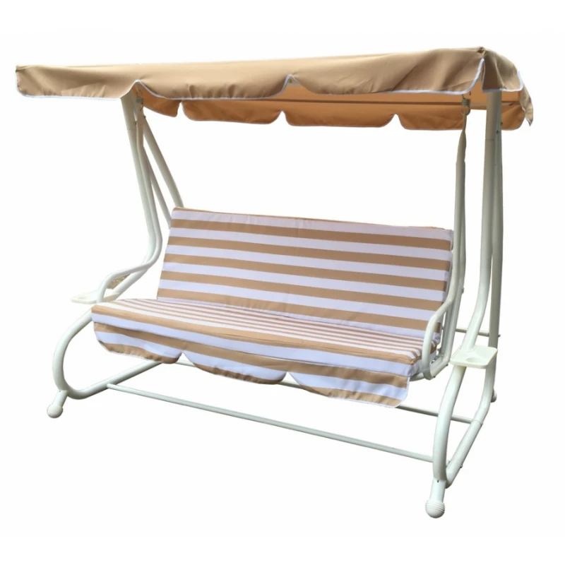 ArtRoja Záhradná hojdačka DE LUXE | béžová/biela