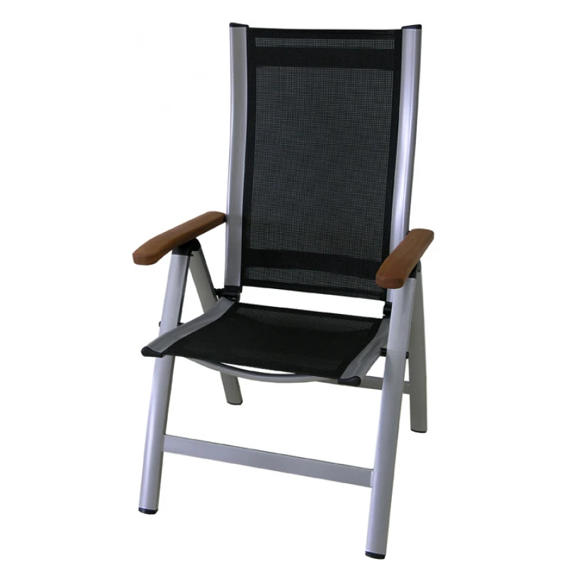 ArtRoja Záhradné polohovacie kreslo ASS COMFORT | čierne