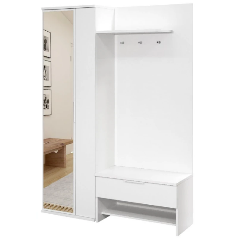 ArtStol Predsieň MILO 140 bez lamel Farba: Biela