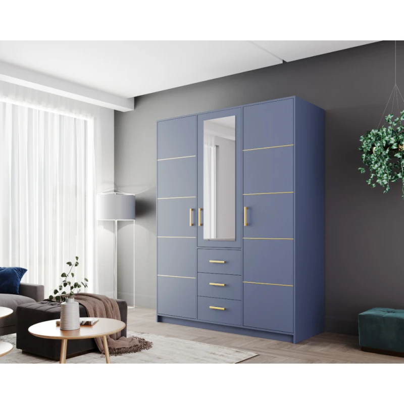 ArtStol Šatníková skriňa BALI 2 D3 Farba: Modrá