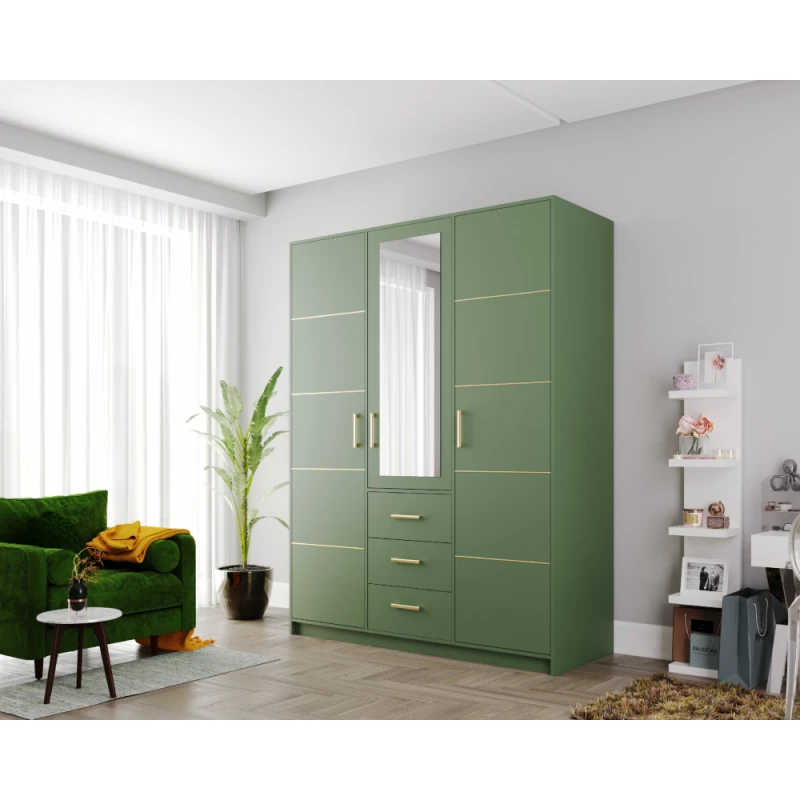 ArtStol Šatníková skriňa BALI 2 D3 Farba: Zelená