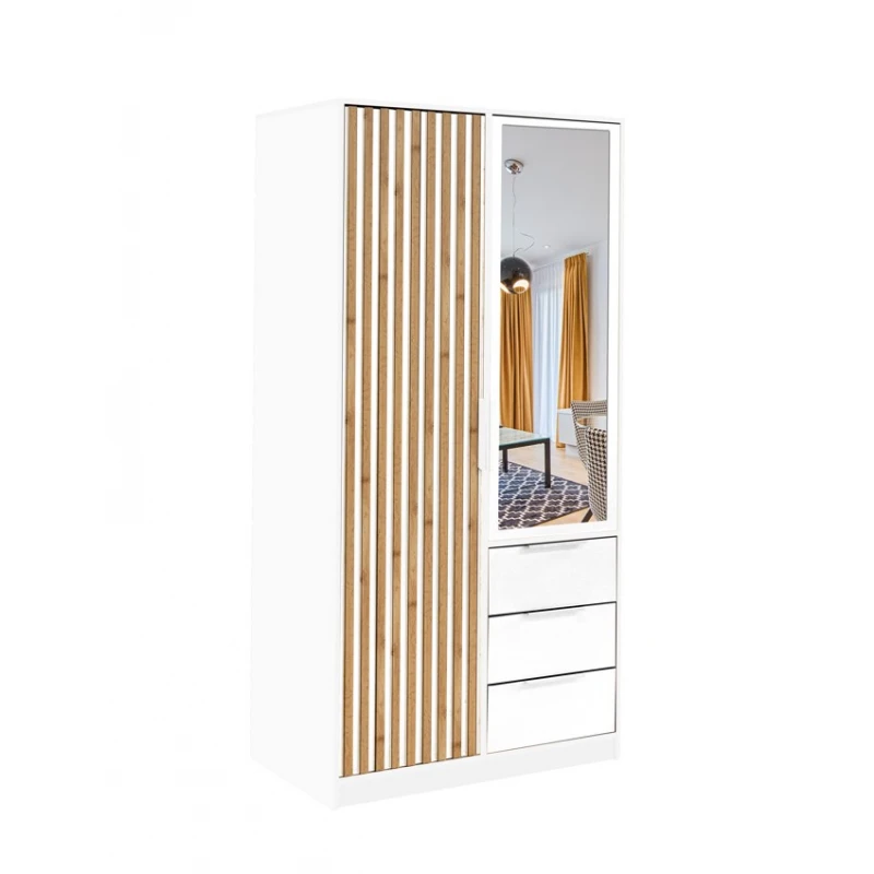 ArtStol Šatníková skriňa BALI LUX D2 Farba: Biela