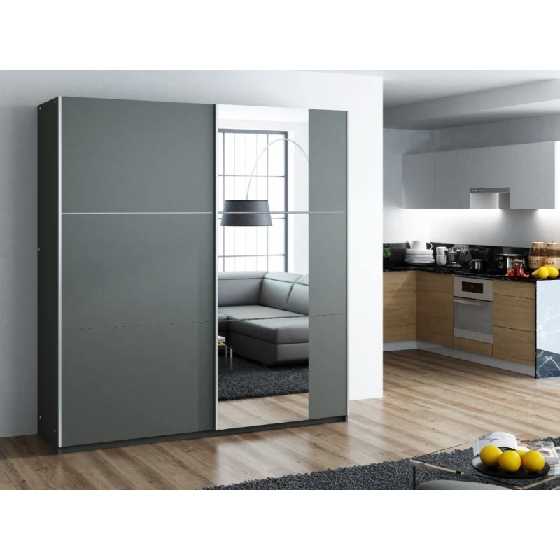 ArtStol Šatníková skriňa BASTIA 200 Farba: Sivá