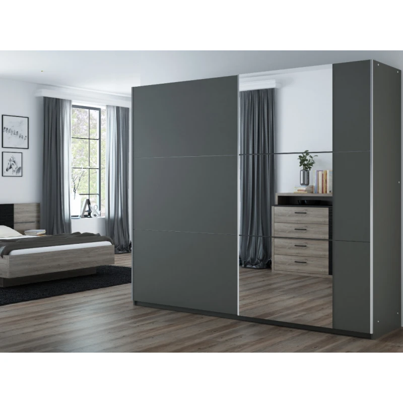 ArtStol Šatníková skriňa BASTIA 250 Farba: Sivá