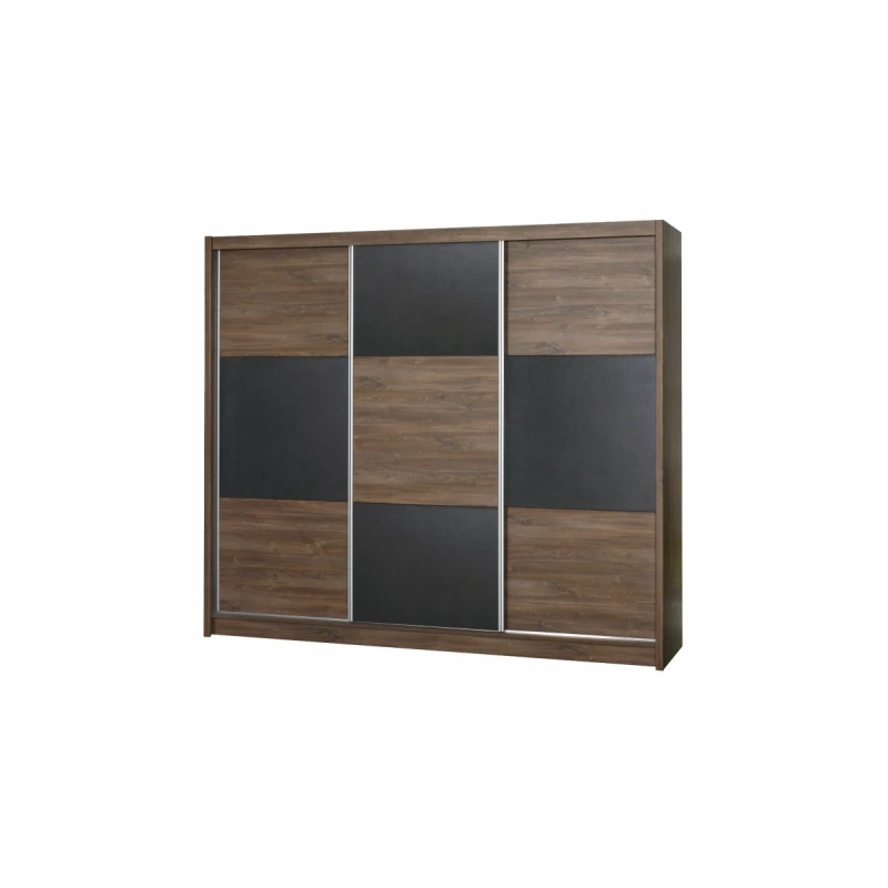 ArtStol Šatníková skriňa CORDOBA Farba: Dub streling / hnedá contrete