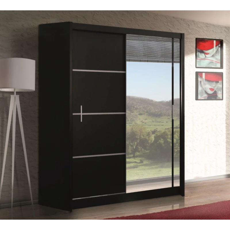 ArtStol Šatníková skriňa VISTA 150 Farba: Čierna