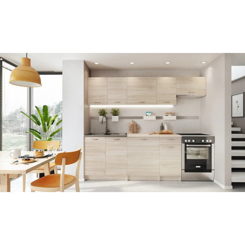 Artstolk Kuchynská linka MELA | dub sonoma 1,8 - 2,4 m