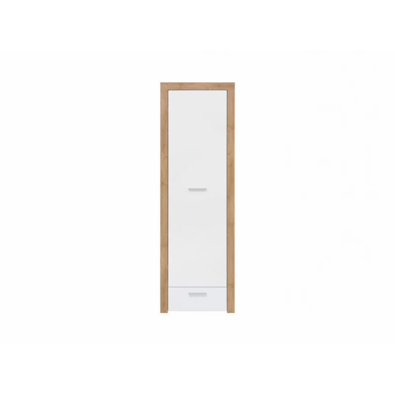 BLACK RED WHITE Balder REG1D1S policová skriňa dub riviera / biely lesk