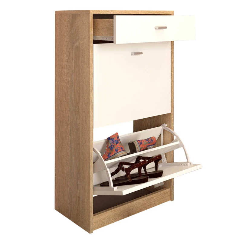 Botník dvojradový VIVAT NEW TYP 1 Tempo Kondela Dub sonoma / biela