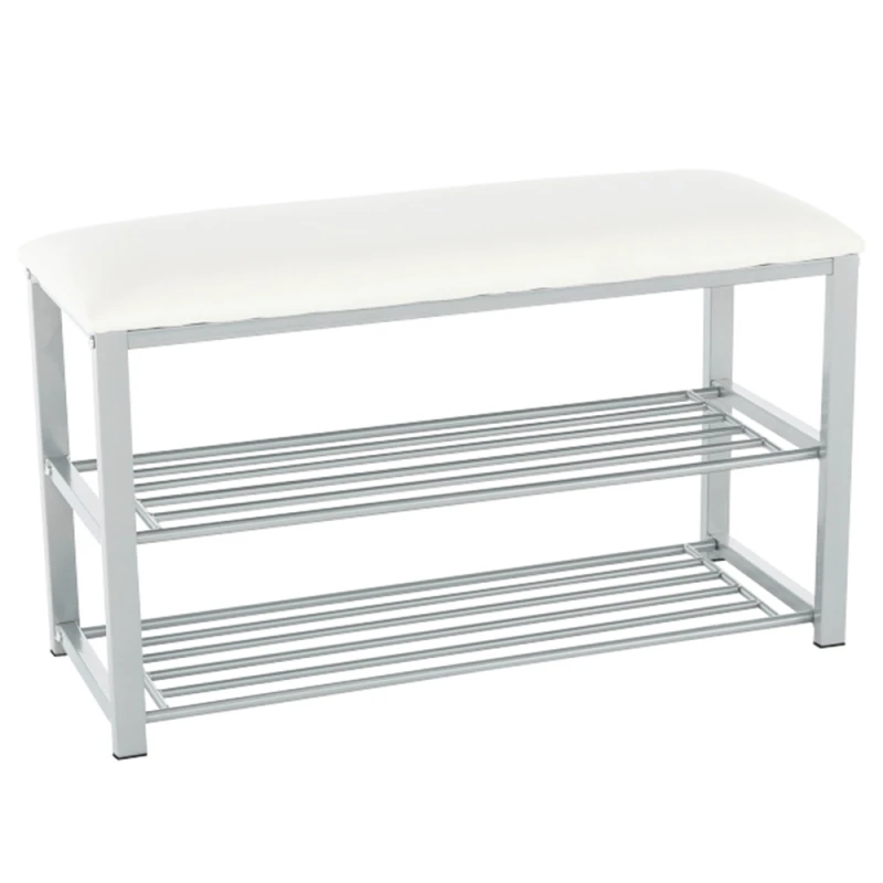 Botníková lavice LANGELLA NEW Tempo Kondela Sivá / béžová