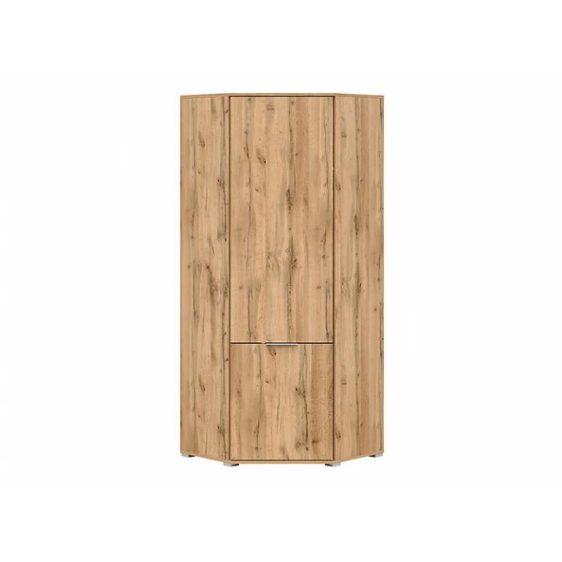 BRW Šatníková rohová skriňa ZELE | SZFN1D dub wotan