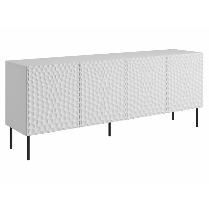 CAMA MEBLE Hole 190 štvordverová komoda biela