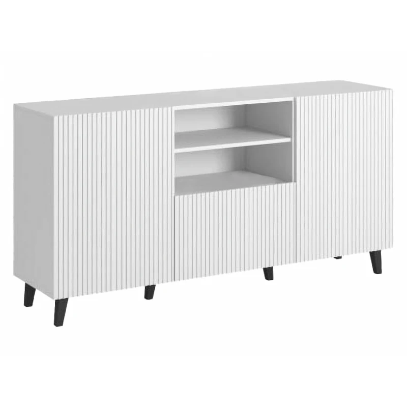 CAMA MEBLE Pafos 150 2D1S dvojdverová komoda so zásuvkou biela