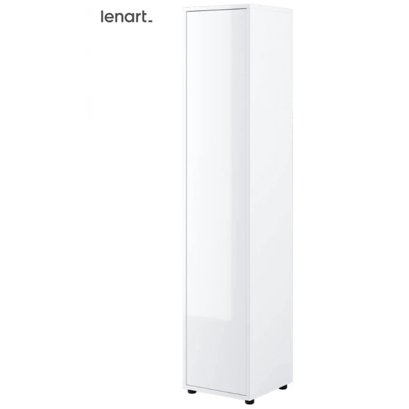 Dig-net nábytok Policová skriňa Lenart BED CONCEPT BC-21 | biely lesk