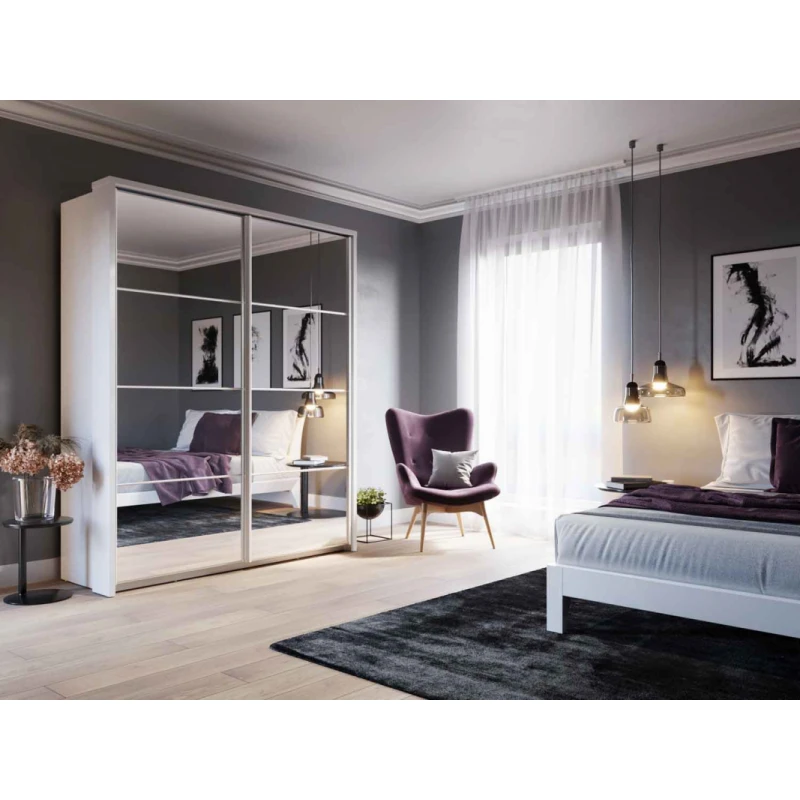 Dig-net nábytok Šatníková skriňa ARTI AR-17 FARBA: Biela