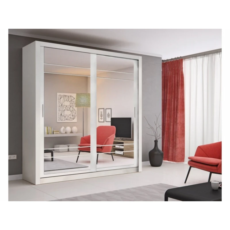 Dig-net nábytok Šatníková skriňa TIAR AR-08 FARBA: Biela