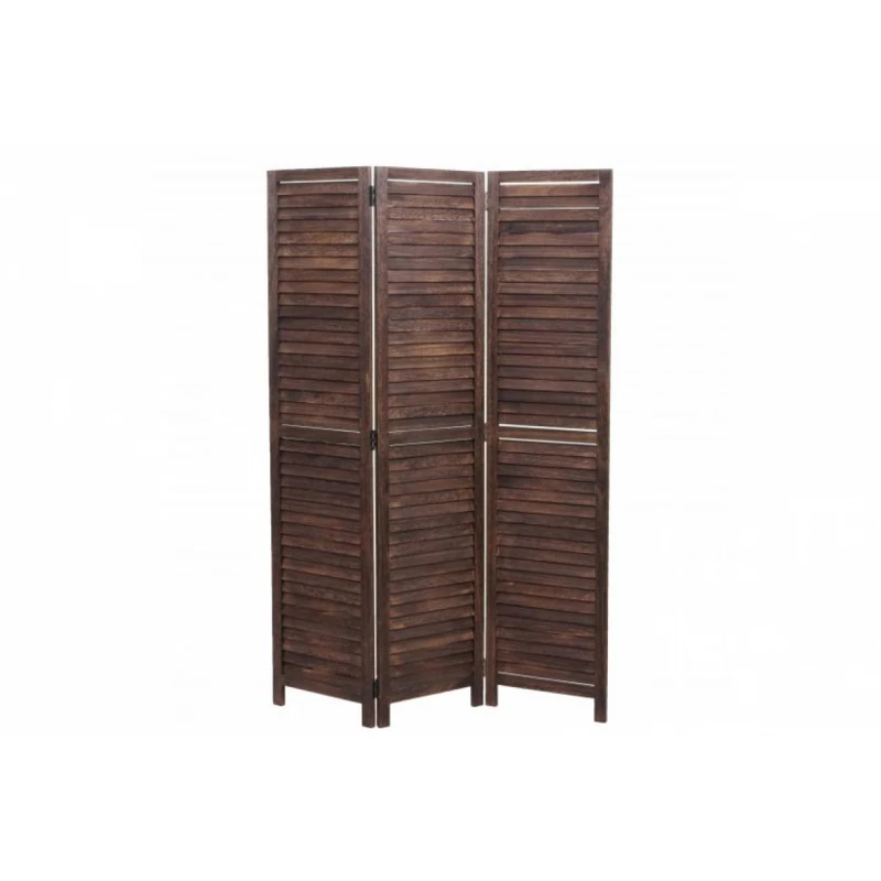 Dizajnový paraván 3-dielny Dekorhome Hnedá