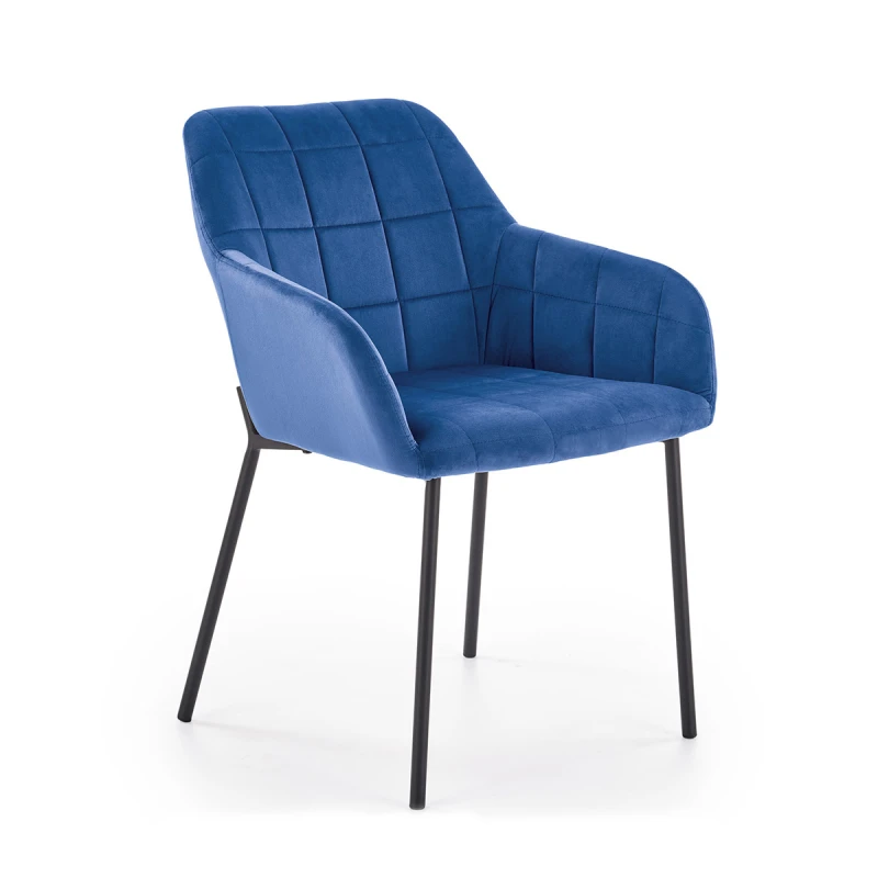 HALMAR K305 jedálenské kreslo granátová / čierna