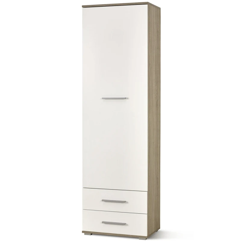 HALMAR Lima REG1 policová skriňa dub sonoma / biely lesk