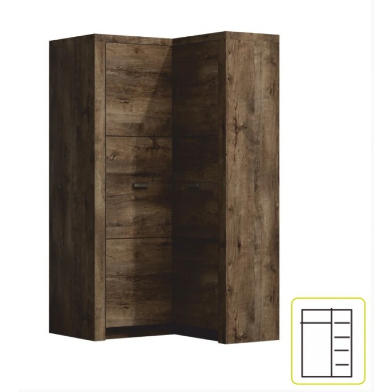 JarStol Rohová skriňa Indianapolis I-14 | jaseň tmavý