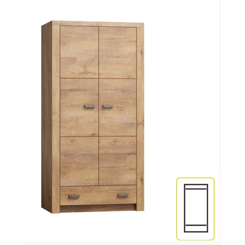 JarStol Skriňa Indianapolis I-1 / jaseň svetlý