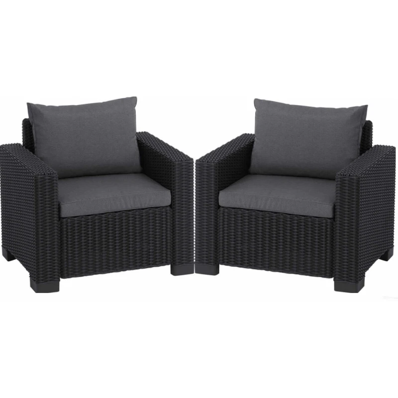 KETER Záhradné kreslá FLORIDA | grafit