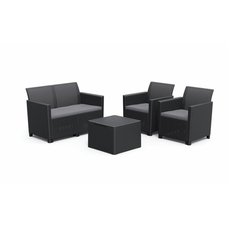 KETER Záhradný set CLARA 2 storage table | grafit