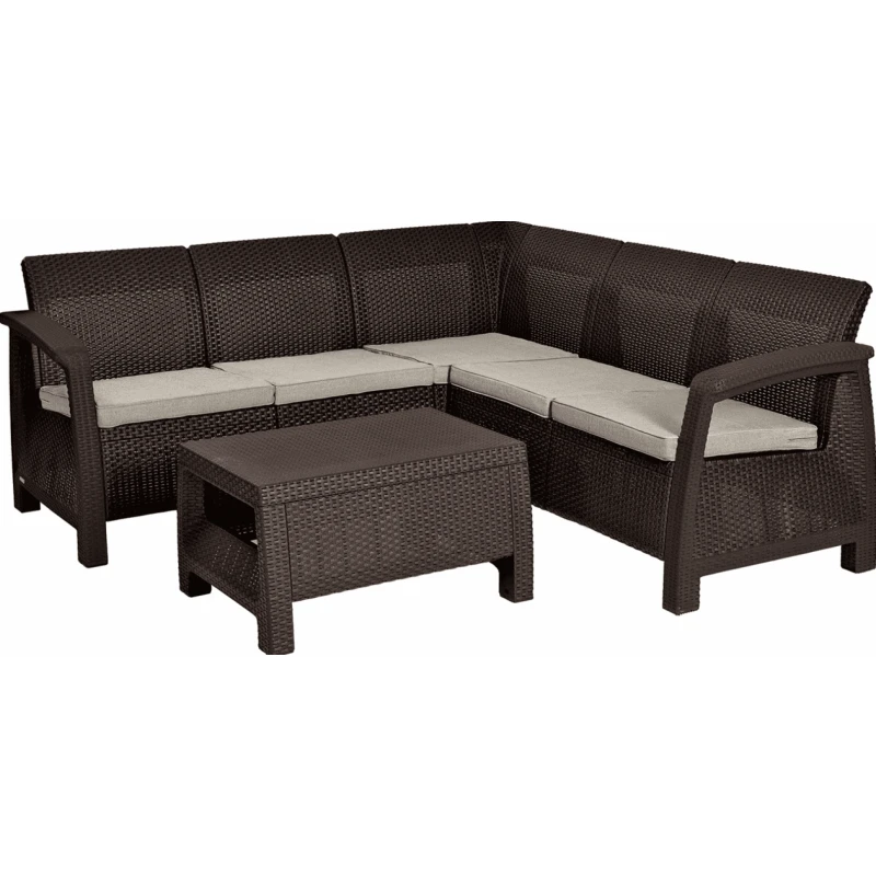 KETER Záhradný set GREEK RELAX SET | hnedá