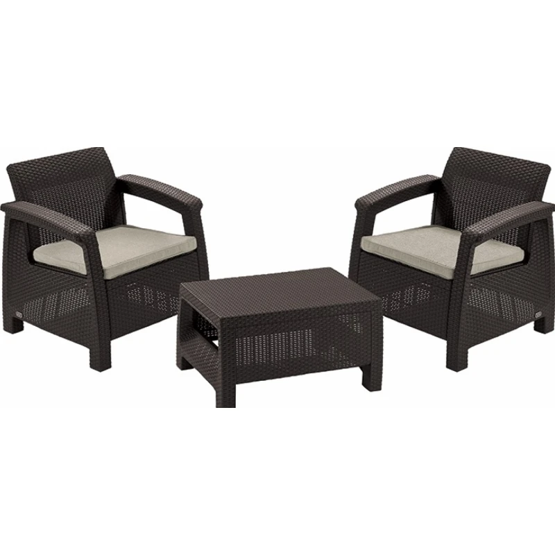 KETER Záhradný set GREEK WEEKEND | hnedá