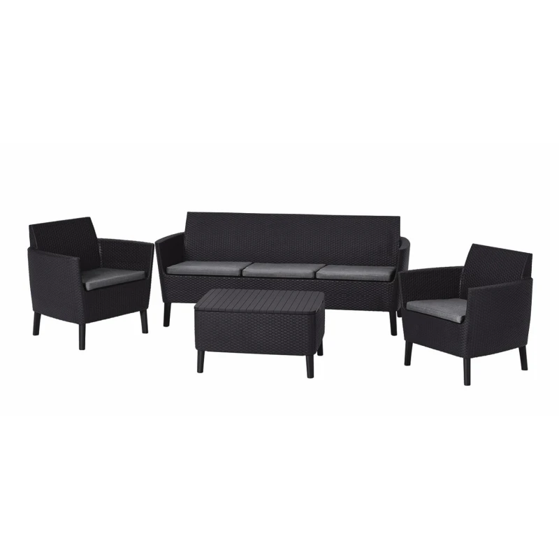 KETER Záhradný set SALOMON 3 seater | grafit