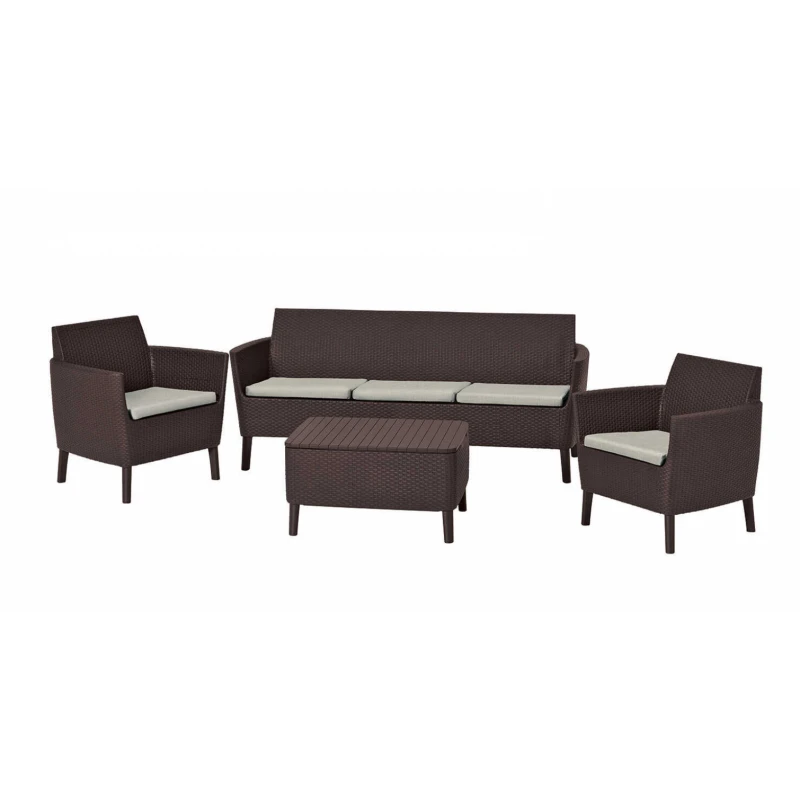 KETER Záhradný set SALOMON 3 seater | hnedá