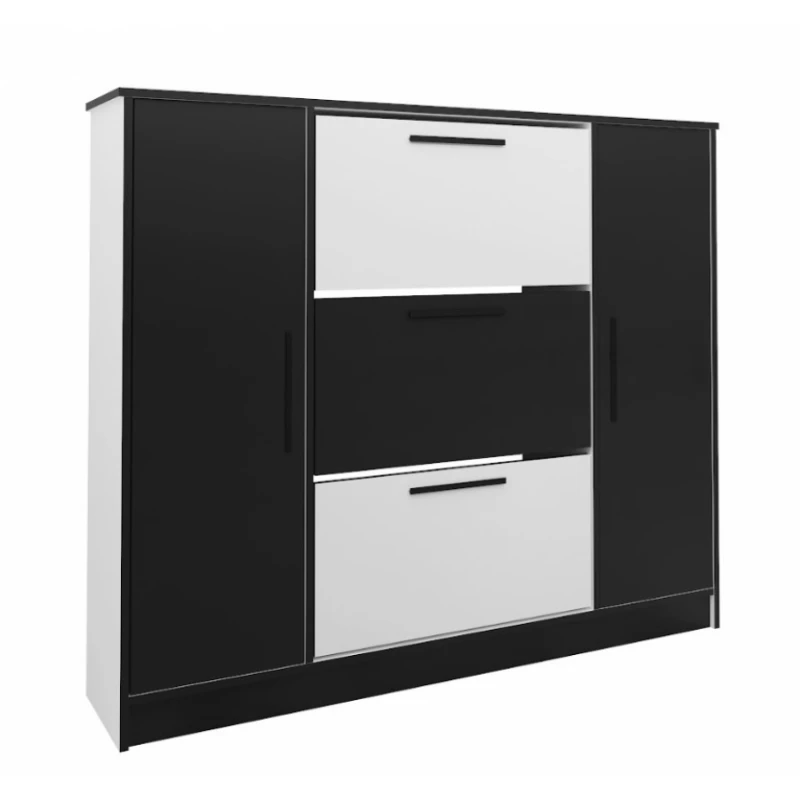 KIER Botník BENY SZNB02D | biela/čierna